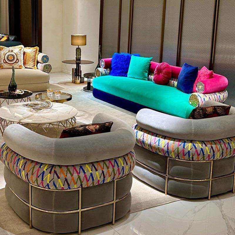 意大利:复刻设计师沙发意式极简轻奢客厅别墅大小户型家具