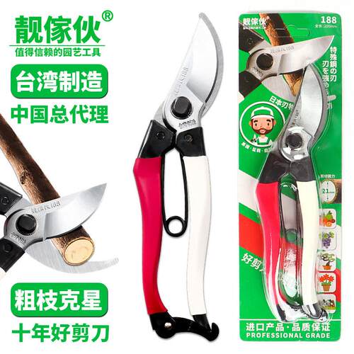 台湾制造靓家伙粗枝剪盆景果树剪园林工具柑橘盆栽剪枝剪刀修枝剪