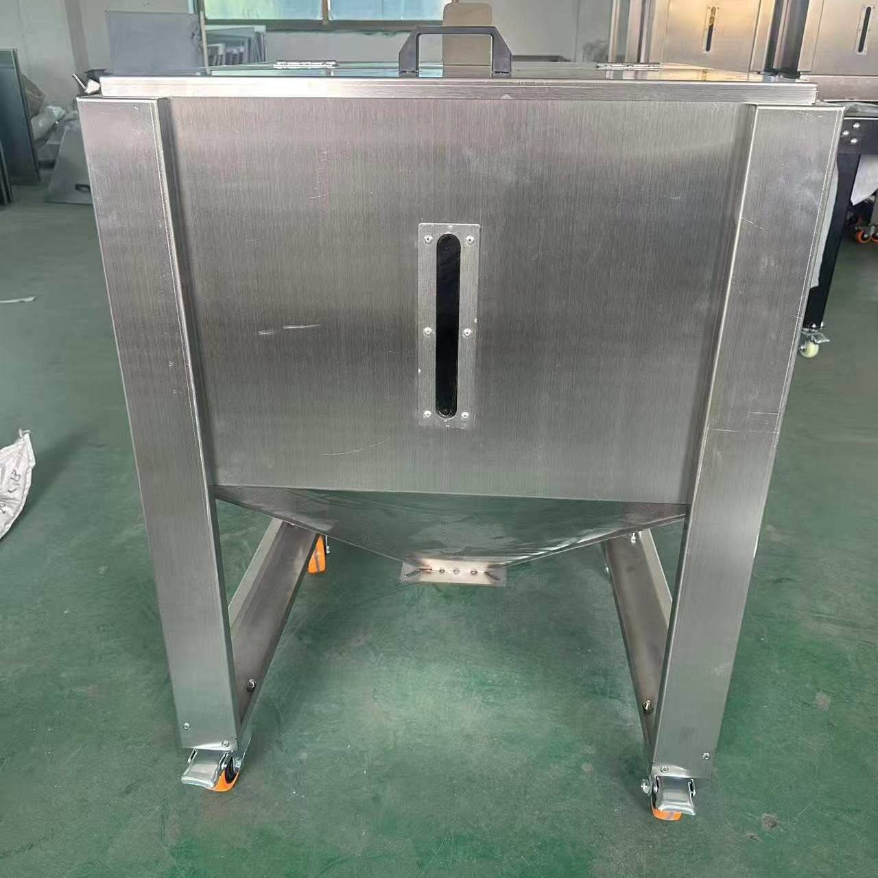不锈钢储料箱注塑机上料桶可移动塑料颗粒上料箱注塑机储料斗