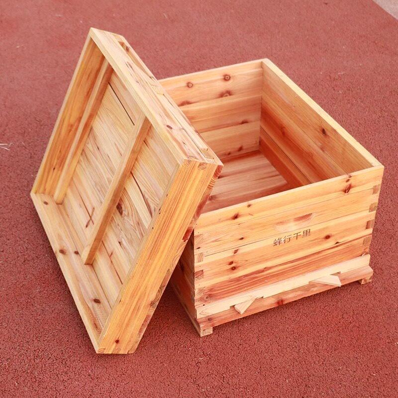 2.0厚杉木蜂箱十框养蜂工具全套蜜蜂箱中蜂意蜂土蜂箱诱蜂箱