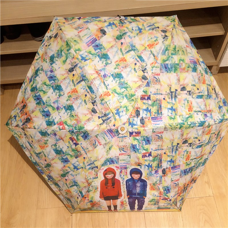 新款来图定做DIY个性图片图案LOGO照片动漫遮阳伞定制伞架晴雨伞