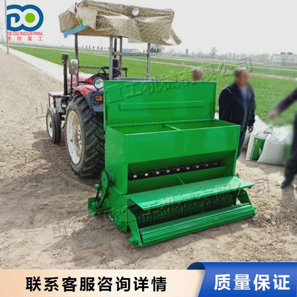 陕西常供人工草场播种机马尼拉草籽点播机后置式草坪种子种植机