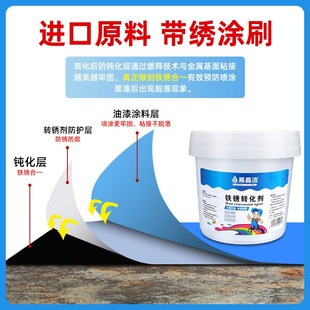 铁锈转化剂防锈漆金属防腐水性油漆底漆彩钢瓦翻新免除锈打磨改色