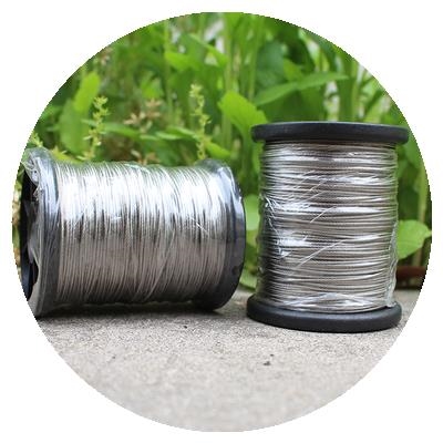 源生 304不锈钢钢 绳 1细xm粗m丝钢丝线 牵引线 一捆100米