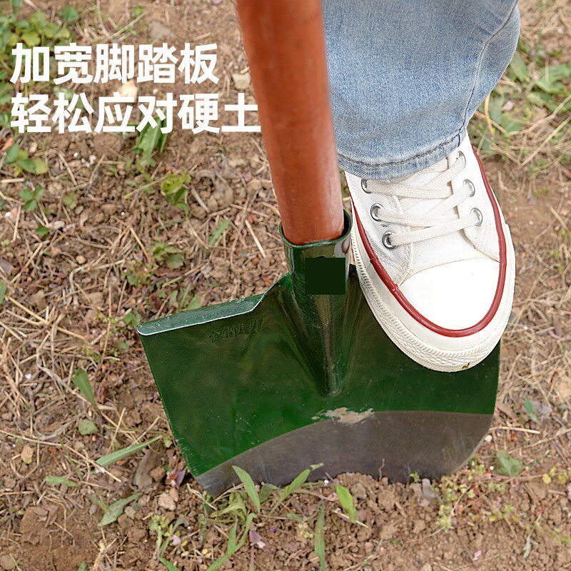 铁锹大铲子工地挖土铁锨农用工具大全户外铲消防锰钢加厚锹工程尖