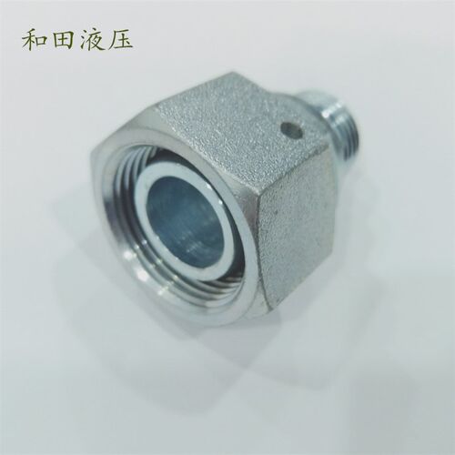 永华标准英制管螺纹胶垫密封公制内螺纹24度锥液压活接头2BC 2BD