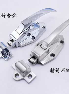不锈钢烤箱门锁 烘箱把手烤箱拉手锁 冷库冷柜门扣蒸柜试验箱拉手