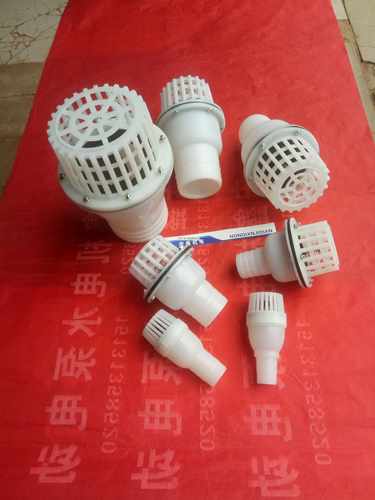 PVC水管底阀32 40 50 63 75 90 110 160抽水泵花篮底阀 塑料管件