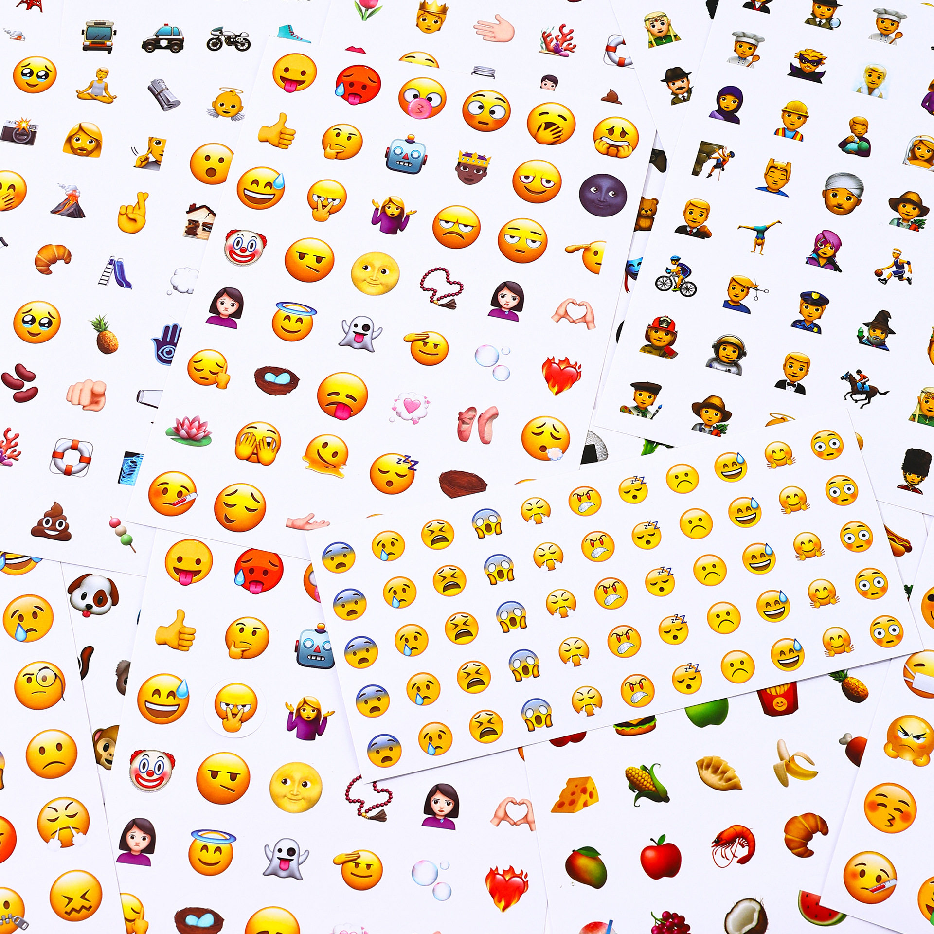 Emoji表情包贴纸QQ微信翻白眼