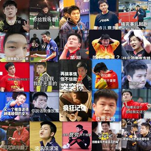 120张樊振东表情包贴纸可爱搞怪东哥周边装 饰小图案手账手机贴画