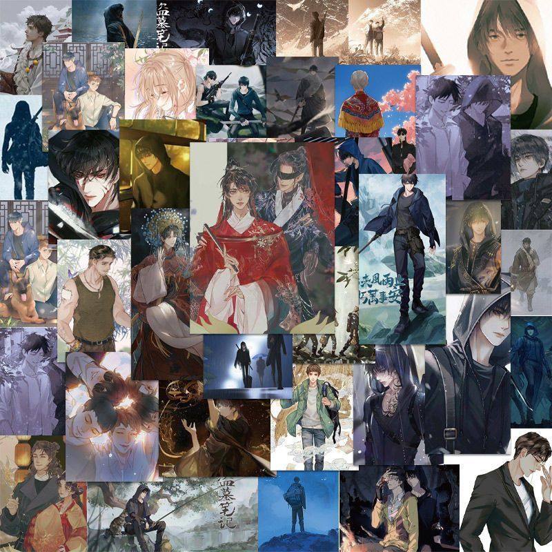 152张盗墓笔记贴纸张起灵吴邪动漫周边装饰小图案手机防水贴画di