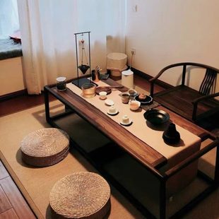 榻榻米蒲团坐垫打坐垫禅修垫拜佛垫跪垫拜垫家用地上垫子草编 日式