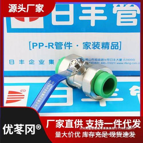 日丰PPR双活接铜球阀 20 4分 25 6分 ppr球阀 ppr水管配件其他