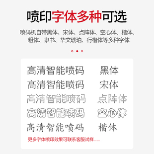 为琪990手持式 机纸箱钢管logo序 喷码 机打生产日期双喷头5厘米打码