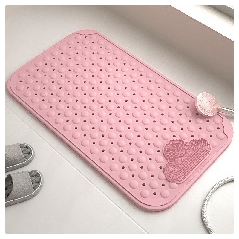 tpe浴室防滑垫孕妇安全淋浴房洗澡防摔吸盘地垫卫浴沥水按摩脚垫