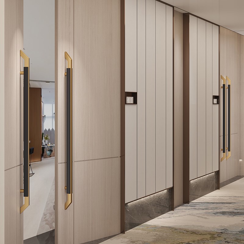 高档有框玻璃大门拉手不锈钢商店铺酒店餐厅包厢实木推拉门门把手