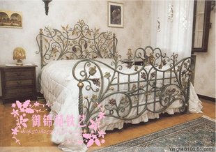双人床1.8米 yD204欧式 公主床1.5米 高档铁艺床 1.2米床架 铁艺床