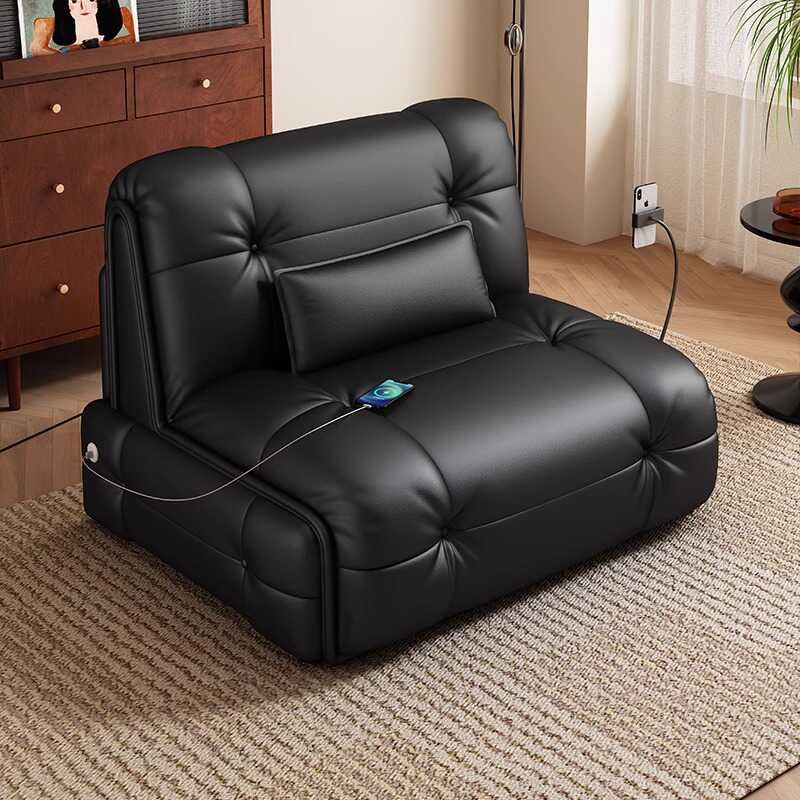 2024智能电动沙发床客厅书房两用多功J能无线遥控折叠伸缩懒人沙