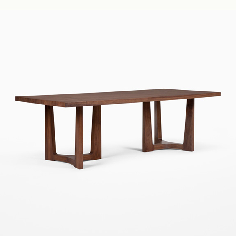 北美黑胡桃木餐桌简约现代书桌原木大板桌全实木书桌工作台会议桌