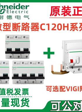 施耐·德微型断路器D型C120H1P/2P/3P/4PD63AD80AD100AD125A