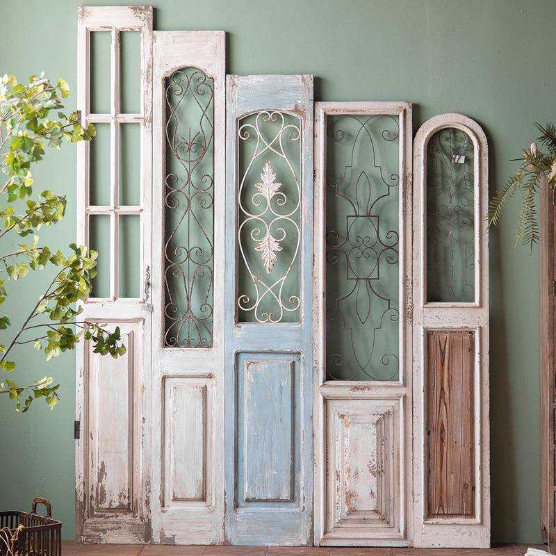 美式民宿壁挂实木复古做旧餐厅壁饰田园文艺墙面装饰白色假门窗,金属材料及制品,金属结构件,淘宝优惠券,粉丝福利购,淘宝优惠卷