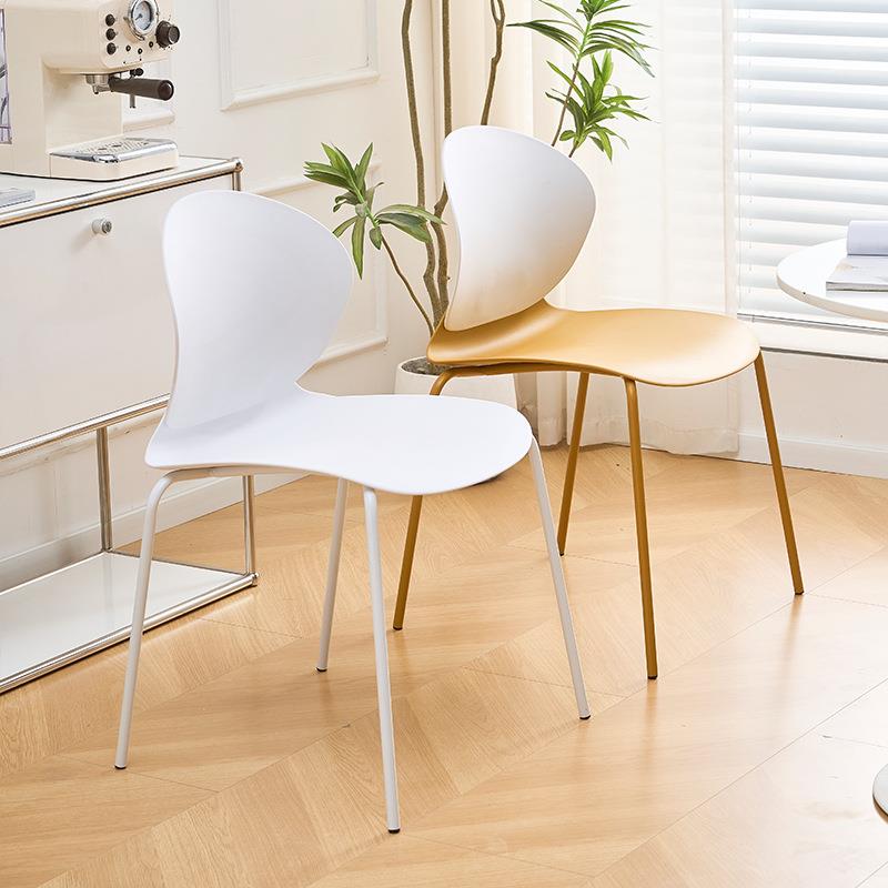 网红轻奢简约塑料餐椅饭店商用加厚靠背椅子学习办公户外休闲凳子