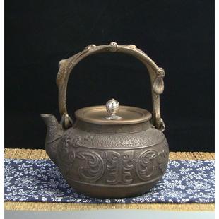 铸铁壶【古汉如意】手工老铁壶日式无涂层养生壶煮茶铁壶烧水铁壶