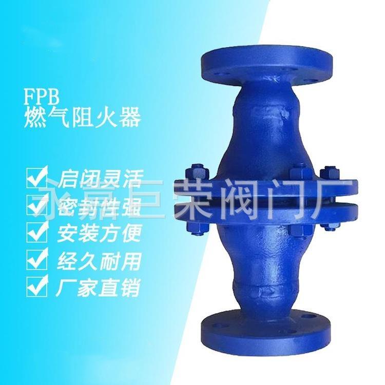 法兰连接不锈钢材质软密封直通式阻火器FPB重量轻