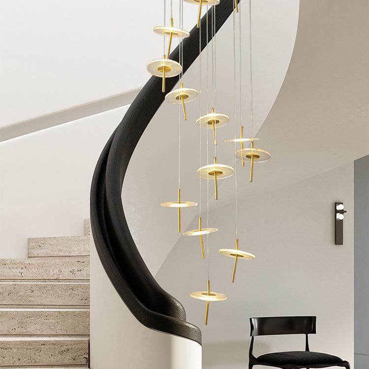客厅吊灯北欧现代简约轻奢卧室床头2022新款复式楼梯吧台餐厅灯
