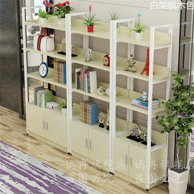 货柜展柜精品展示架仓储货架屏风隔断化妆品饰品架置物架带门书架