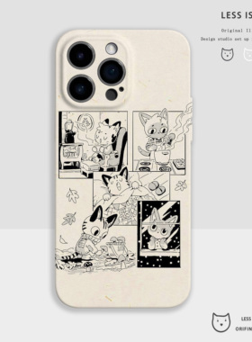 猫猫日常菲林手机壳iphone17手机壳苹果16promax情侣保护套15卡通14新款可爱13搞怪12软适用华为p70任意机型