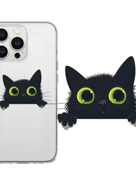 小猫猫透明手机壳iphone17手机壳苹果16promax情侣保护套15卡通14新款可爱13搞怪12软适用华为p70任意机型