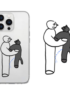 猫猫洗礼透明手机壳iphone17手机壳苹果16promax情侣保护套15卡通14新款可爱13搞怪12软适用华为p70任意机型