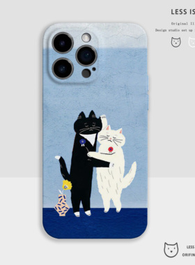 共舞猫猫菲林手机壳iphone17手机壳苹果16promax情侣保护套15卡通14新款可爱13搞怪12软适用华为p70任意机型