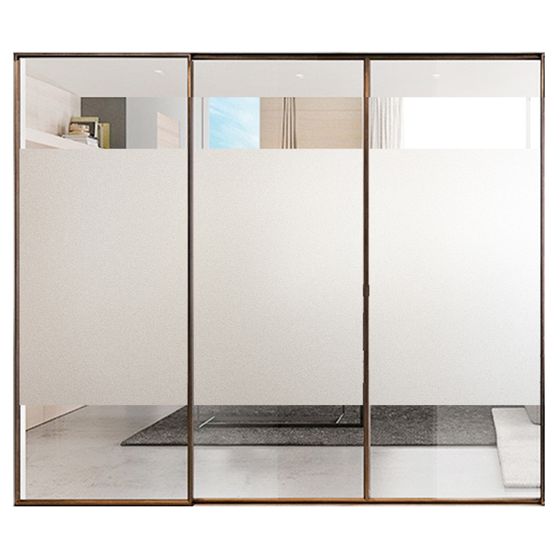 静电无胶磨砂浴室卫生间玻璃防走光贴纸窗户透光不透明防偷窥贴膜