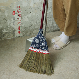 天然芒草扫把家用清洁卫生除尘神器软毛木地板瓷砖笤帚防静电扫帚
