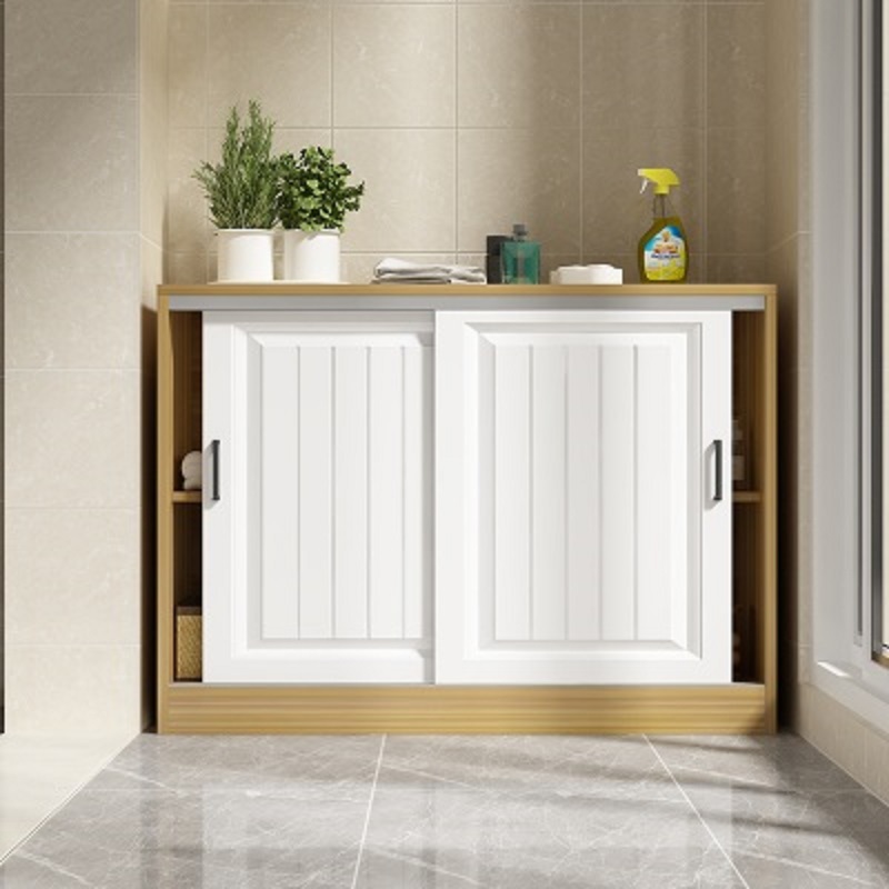 定制欧式移门飘窗储物柜阳台柜地柜矮柜推拉门收纳置物柜储藏柜