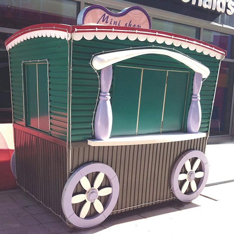 防腐木售货屋户外凉亭别区小木屋移动售报亭彩色屋木屋移动售货亭