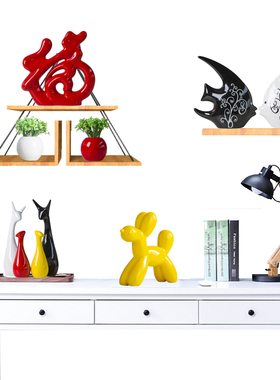 简约家居装饰品创意摆件客厅房间景德镇陶瓷工艺品酒柜玄关小摆件