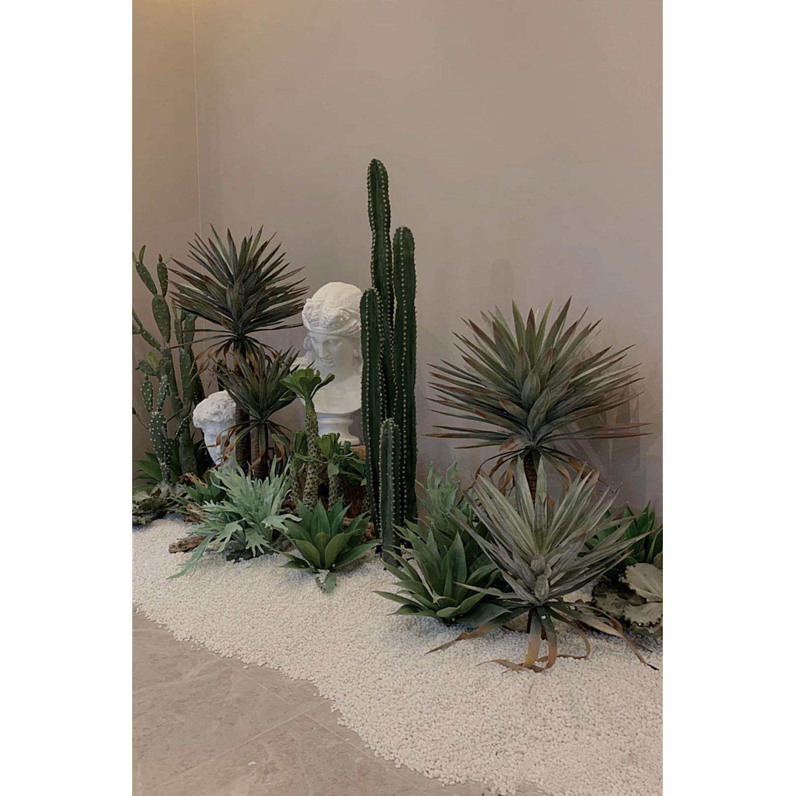 仿真植物组合落地绿植盆景装饰角落造景热带仙人掌软装大型假花艺