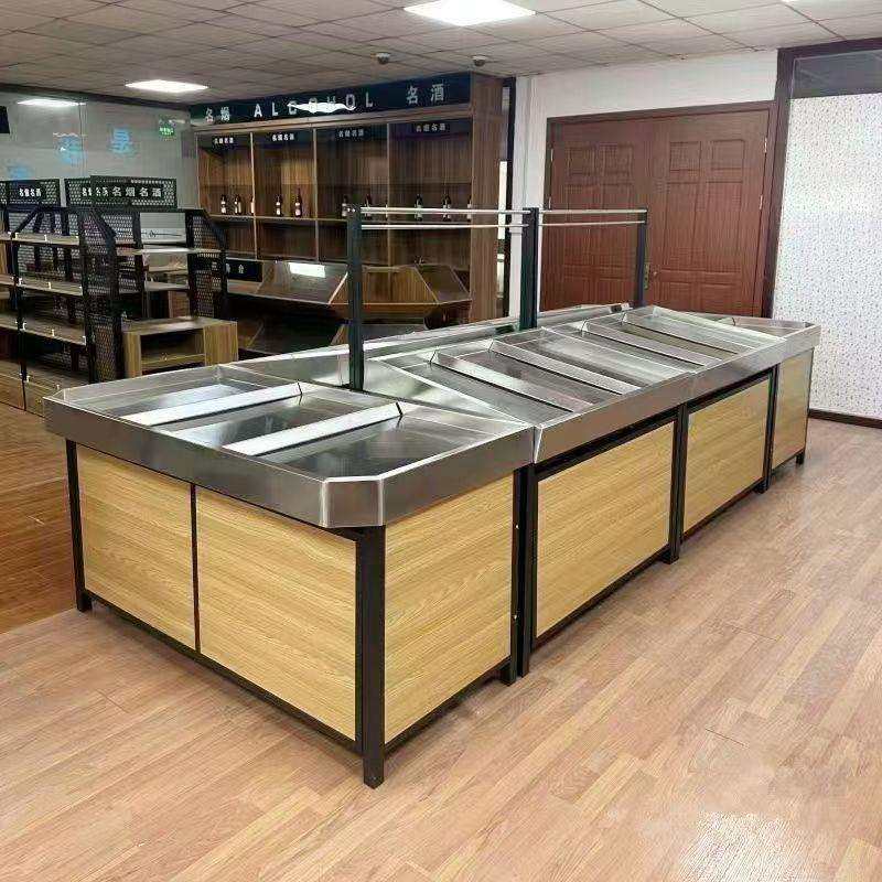 超市蔬菜水果货架展示架商用不锈钢生鲜果蔬架多层中岛促销堆头柜,五金/工具,其他电线电缆,淘宝优惠券,粉丝福利购,淘宝优惠卷