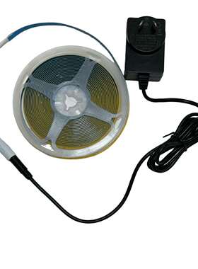 24vcob灯带5521DC连接线480灯8mm宽90显家装led灯条带墙插电源