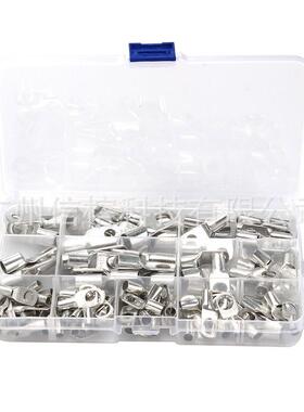 电线连接器100PCS盒装窥口铜接线端子SC组合端子套装铜鼻子