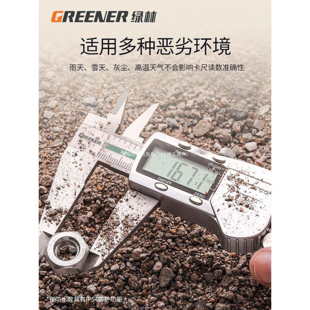 绿林电子游标卡尺高精度数显工业级家用小型文玩珠宝深度油标卡尺