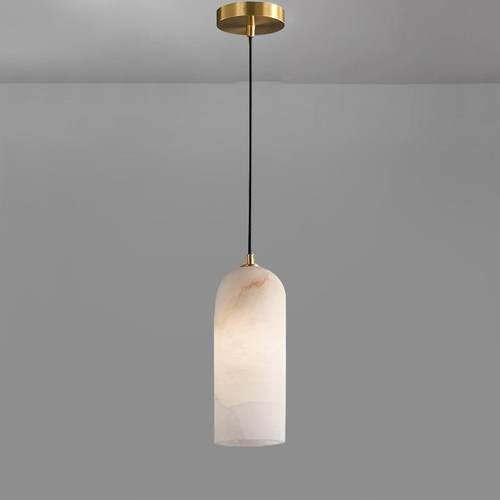 西班牙云石床头小吊灯餐厅吧台玄关阳台个性设计师长线单头吊灯