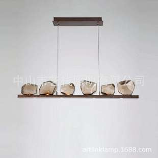 北欧时尚 卧室展厅吧台样板间吊灯现代简约餐厅灯具 设计感创意个性