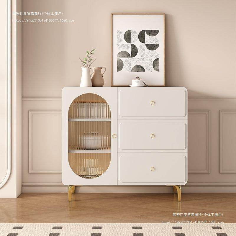 奶油风餐边柜实木斗柜现代简约客厅储物柜储物柜收纳茶水柜橱柜,五金/工具,其他电线电缆,淘宝优惠券,粉丝福利购,淘宝优惠卷