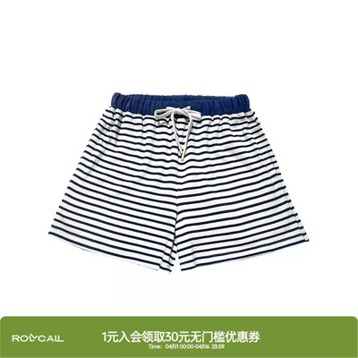 rollcall蓝白条纹休闲短裤