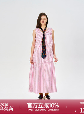 ROLLCALL25新款无袖基础百搭背心连衣裙多色v领背心裙子显瘦