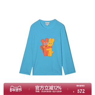 ROLLCALL25早秋新款白色拥抱熊短袖圆领T恤休闲宽松印花上衣